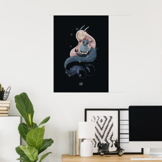 CURLY WAVES GOAT von Alexandra Dikaia Poster