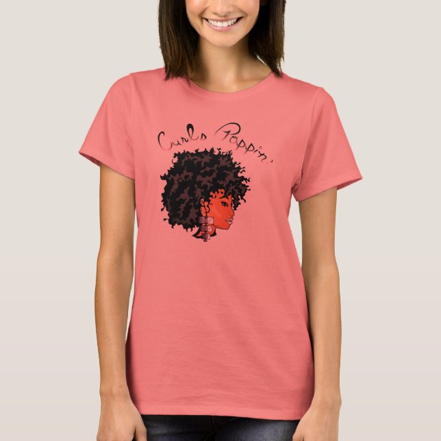 CURLZ T - Shirt "LIZA CURLS POPPIN" (Vorderseite)