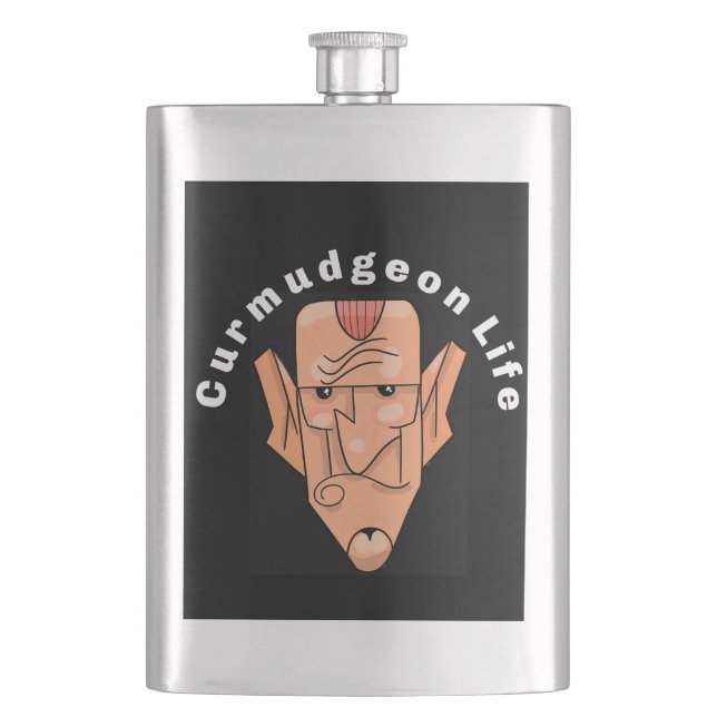 Curmudgeon Life Flachmann (Vorderseite)