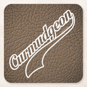 Curmudgeon Rechteckiger Pappuntersetzer