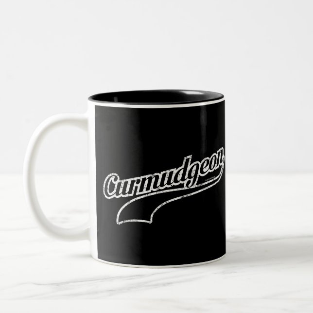 Curmudgeon Zwei-Tone-Kaffee-Tasse Zweifarbige Tasse (Links)
