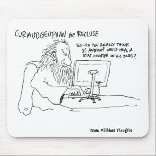Curmudgeophan auf Blogging Mousepad
