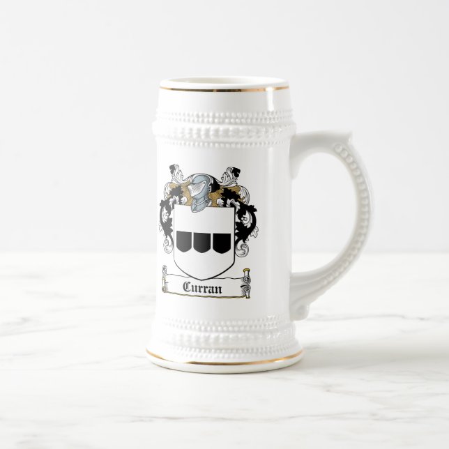 Curran Familienwappen Bierglas (Rechts)