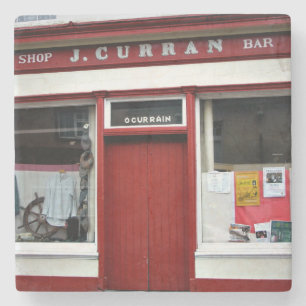 Currans, Dingle, Pubs, Iren, Untersetzer. Irland Steinuntersetzer