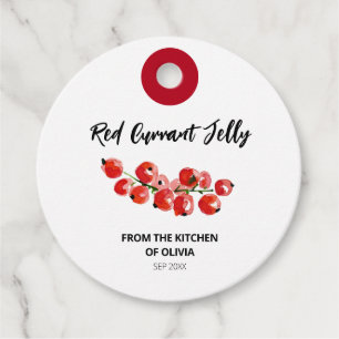 Currant Jelly Round-Label-Geschenk-Tag Geschenkanhänger
