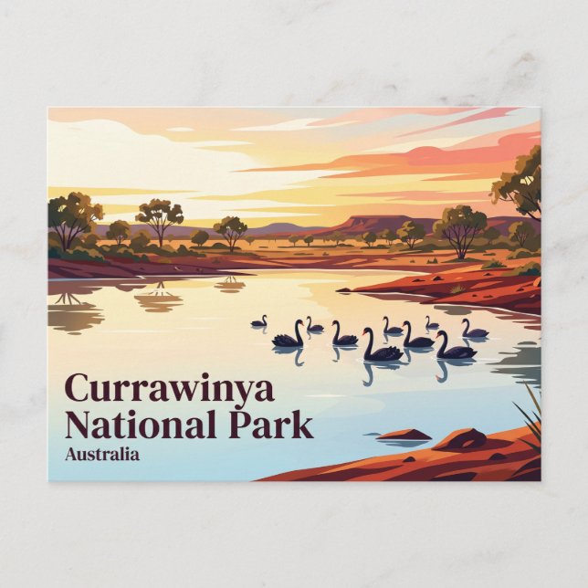 Currawinya-Nationalpark Australien Postkarte (Vorderseite)
