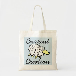 "Current Creation" Sheep Cartoon Project Bag Tragetasche