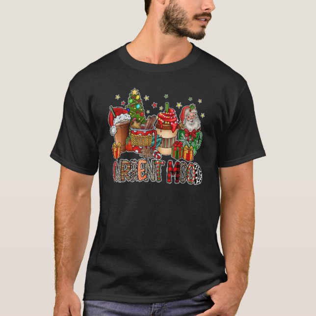 Current Mood Latte Sweets Winter Santa Christmas T T-Shirt (Vorderseite)
