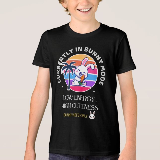 Currently in Bunny Mode  Tri-Blend Shirt (Vorderseite)
