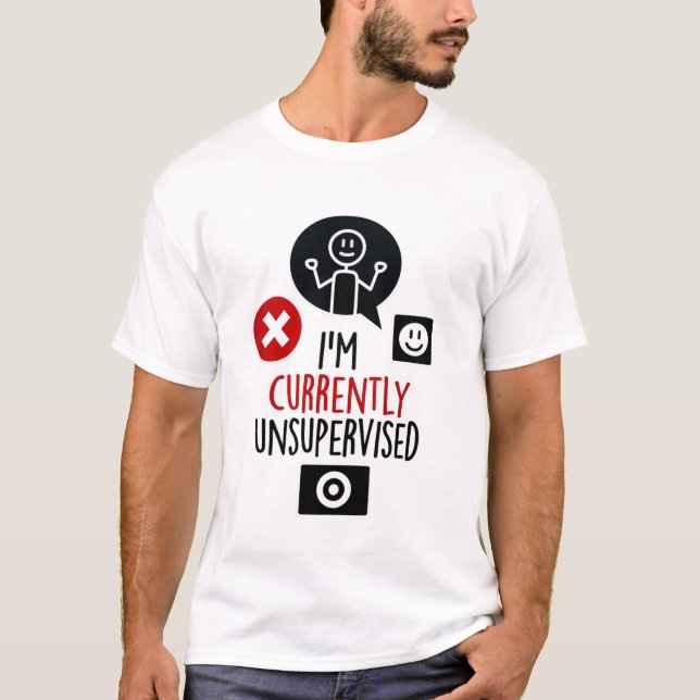 Currently Unsupervised Mens T-shirt (Vorderseite)
