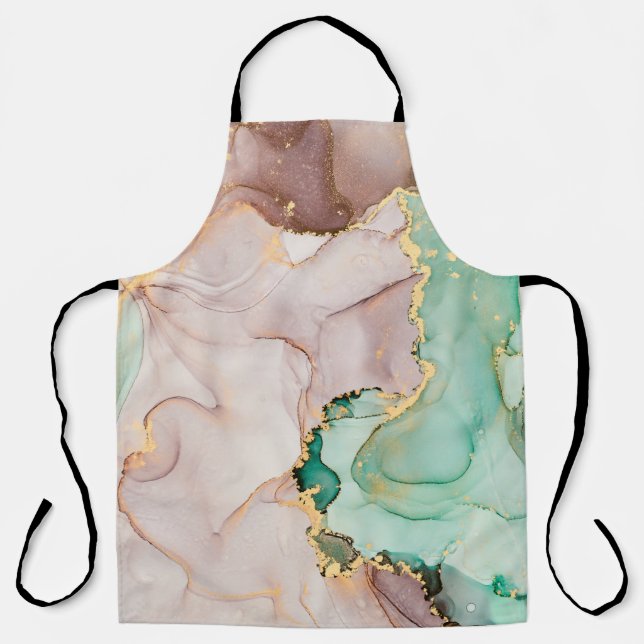 Currents of translucent hues, snaking metallic swi schürze (Vorderseite)