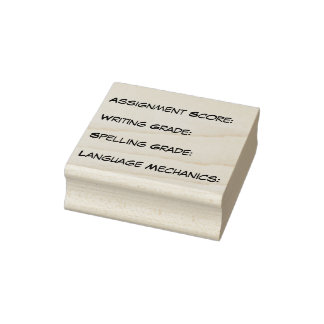 Curriculum Grading Briefmarke Gummistempel