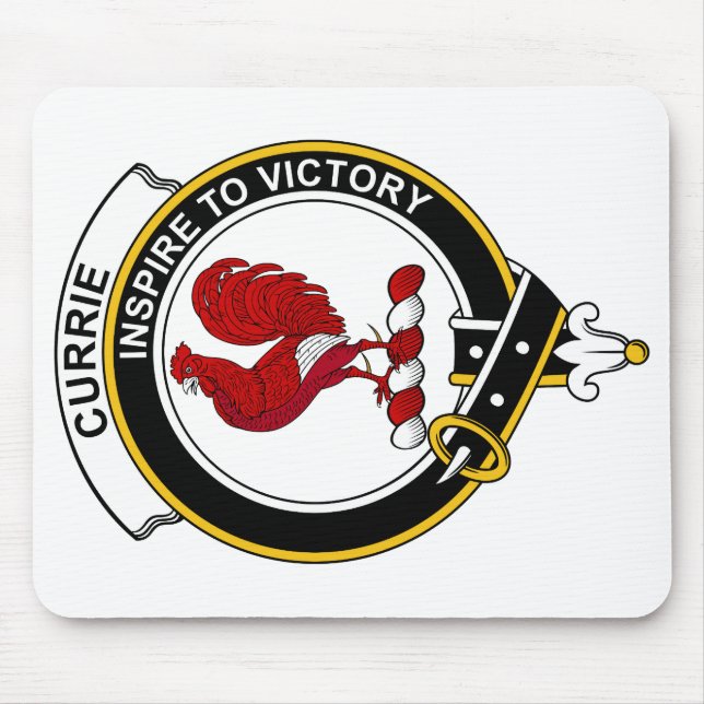 Currie Clan-Abzeichen Mousepad (Vorne)