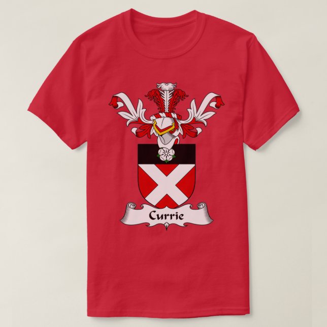 Currie Coat of Arms Familienwappen T-Shirt (Design vorne)