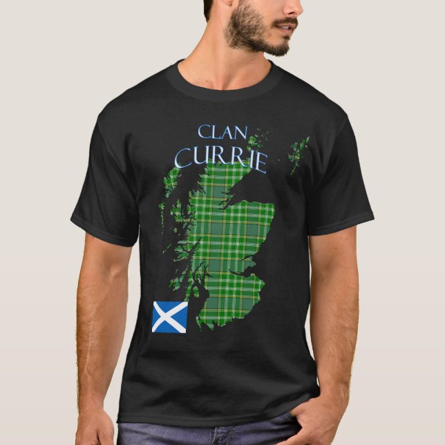 Currie Scottish Clan Tartan Scotland T-Shirt (Vorderseite)