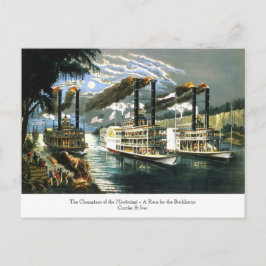 Currier & Ives - Postkarte - Champions Mississippi