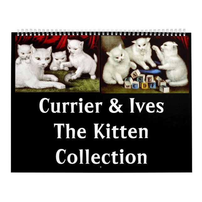 Currier & Ives - The Kitten Collection Kalender (Titelbild)