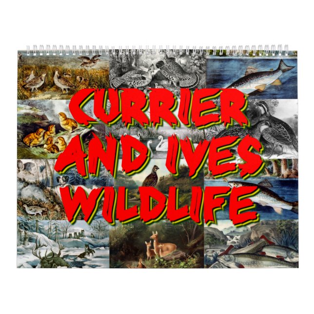 Currier & Ives Wildlife Kalender (Titelbild)