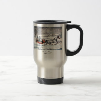 Currier u. Ives - Reise-Tasse - die Straße, Winter Reisebecher
