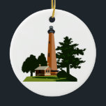 Currituck Beach Lighthouse Keramik Ornament<br><div class="desc">Currituck Beach Light von North Carolina</div>