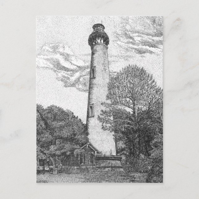 Currituck Beach Lighthouse Postcard Postkarte (Vorderseite)
