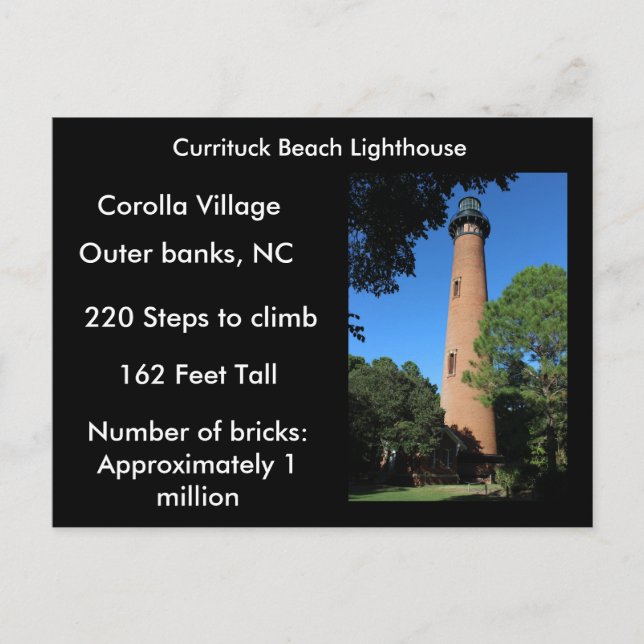 Currituck Beach Lighthouse Postkarte (Vorderseite)