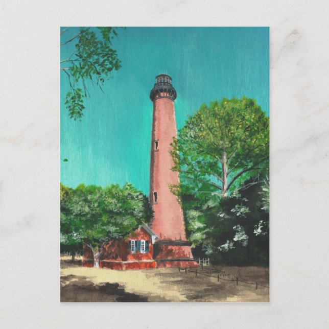 Currituck Beach Lighthouse Postkarte (Vorderseite)