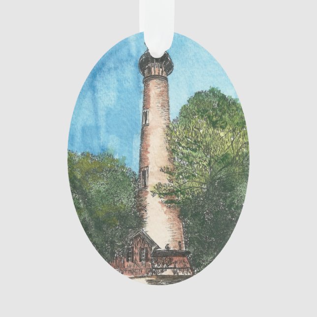 Currituck Island Lighthouse Holiday Ornament (Vorderseite)