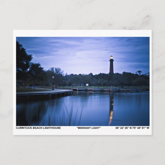 Currituck Lighthouse. Postkarte (Vorderseite)