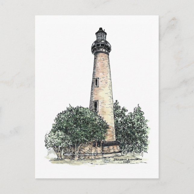 Currituck Lighthouse Postkarte (Vorderseite)