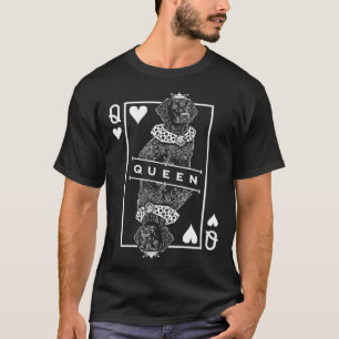 Curry Coated Retriever Königin of Hearts Dog T-Shirt