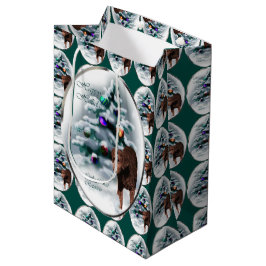 Curry Coated Retriever Weihnachten Mittlere Geschenktüte