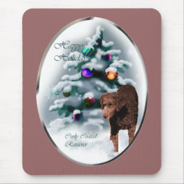 Curry Coated Retriever Weihnachtsgeschenke Mousepad