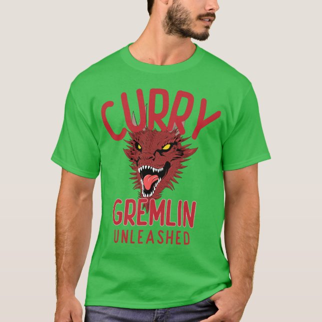 Curry Gremlin Unleashed Curry Liebhaber T-Shirt (Vorderseite)
