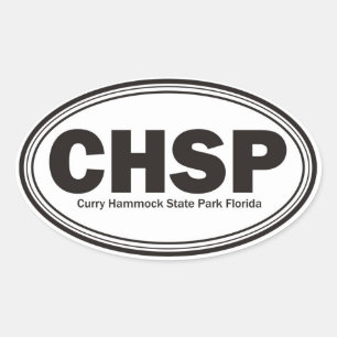 Curry Hammock Staat Park Ovaler Aufkleber