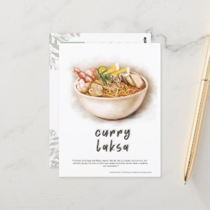 Curry Laksa Malaysia Postcard Postkarte