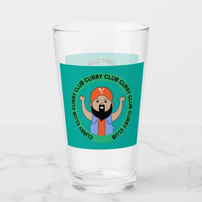 Curry Lover | Indischer Cousin | Corry Cook | FEIN Glas (Vorderseite)