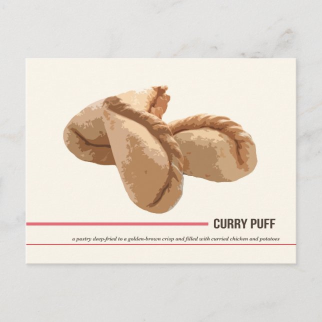 Curry Puff Postcard Postkarte (Vorderseite)
