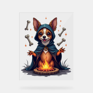 Cursed Chihuahua Ritual Dog Acrylschild
