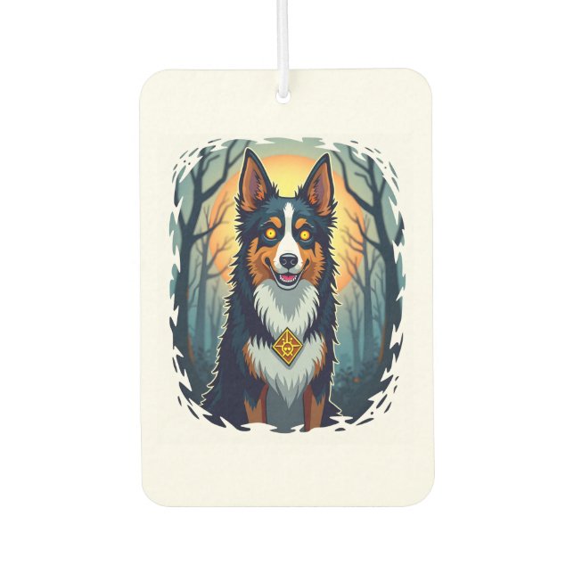 Cursed Collie Crawl Autolufterfrischer (Vorderseite)