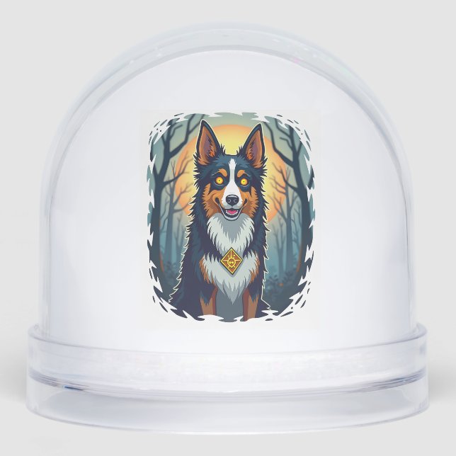 Cursed Collie Crawl Schneekugeln (Vorderseite)