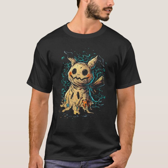 Cursed Doll – Mimikyu Dark Street Art T-Shirt (Vorderseite)