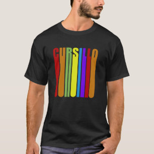 Cursillo farbenfrohe gestrichene Buchstaben Christ T-Shirt