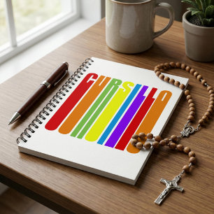 Cursillo Farbiger Verlängerter Text Christlicher G Notizblock