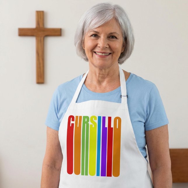 Cursillo Farbiger Verlängerter Text Christlicher G Schürze (Von Creator hochgeladen)