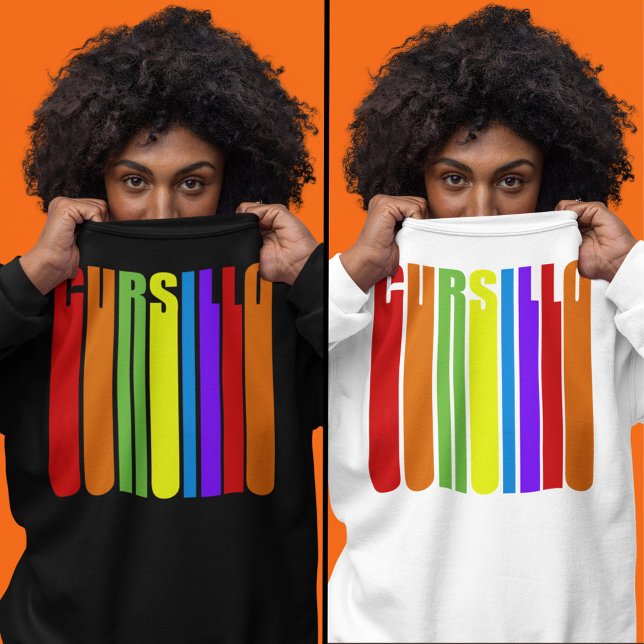 Cursillo Farbiger Verlängerter Text Christlicher G Sweatshirt (Von Creator hochgeladen)