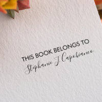 CURSIVE ELEGANT DIESES BUCH GEHÖRT, UM IHREN NAMEN