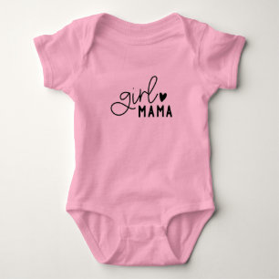 Cursive Heart Mama Pride Baby Strampler