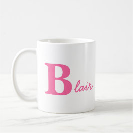Cursive Monogram Coffee Tasse