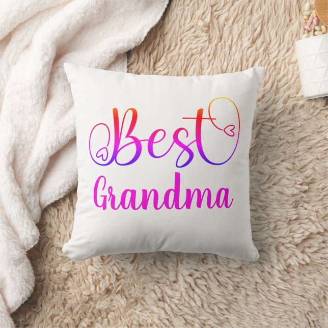 Cursive Script Best Oma oder "Ihr Text" Kissen (Decke)